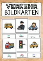 Vorschau - Bildkarten - VERKEHR (Bild- und Wortkarten DAF/DAZ) - Deckblatt