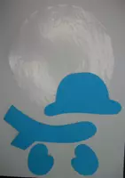 Vorschau - Mal- und Bastelvorlagen - Weihnachts Schneemann Bastelvorlage in drei Größen - Kunst in der Grundschule - Seite 2