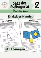 Vorschau - Arbeitsblätter - Satz des Pythagoras: Entdecken - Deckblatt