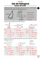 Vorschau - Arbeitsblätter - Satz des Pythagoras: Kathete berechnen - Seite 3