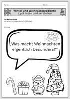 Vorschau - Arbeitsblätter - Weihnachtsgedicht „Am Weihnachtstag“ analysieren - Seite 1