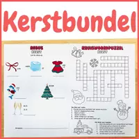 Voorbeeld - Kerst werkbladen | kerstbundel voor middenbouw activiteiten - Voorblad