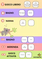 anteprima - Altro tipo di materiale - Agenda visiva personalizzabile -CAA- Scuola infanzia - Pagina 2