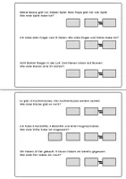 Vorschau - Arbeitsblätter - Übungsheft Mathe Klasse 1 (Textaufgaben) - Seite 1