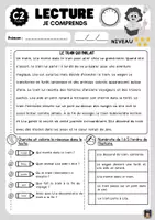 Aperçu - Fiches - Fiches lecture compréhension niveau 5 - Page 1