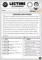 Aperçu - Fiches - Fiches lecture compréhension niveau 5 - Page 2