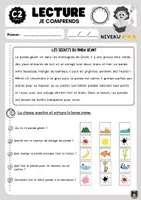 Aperçu - Fiches - Fiches lecture compréhension niveau 3 - Page 2