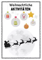 Vorschau - Mal- und Bastelvorlagen - Weihnachtliche Aktivitäten - Deckblatt