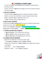 anteprima - Esercizi - Analisi Logica 3 - gli Attributi - Pagina di copertina