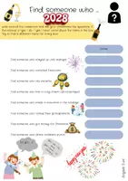 Vorschau - Arbeitsblätter - Find Someone Who New Year Edition - Seite 2