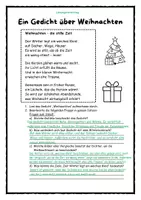 Vorschau - Stundenentwürfe - Weihnachtsgedicht - Ein Gedicht über Weihnachten - Gedichtanalyse - kreatives Schreiben - Seite 3
