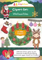 Vorschau - selbst erstellte Cliparts/Grafiken - Cliparts-Set "Weihnachten" - 25 transparente PNGs - Deckblatt