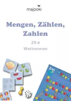 Vorschau - Stationenlernen - Simultane Mengenerfassung bis 6 - Würfelspiel - Freiarbeitsmaterial - Deckblatt