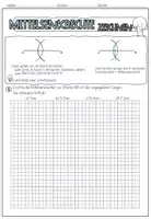 Vorschau - Arbeitsblätter - Mittelsenkrechte zeichnen (Mathematik / Übungen) - Deckblatt
