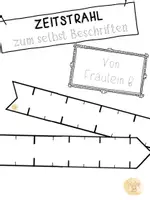 Vorschau - Poster - Zeitleiste/ Zeitstrahl zum selbst beschriften - Deckblatt