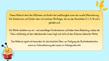Vorschau - Fördermaterial/Inklusion - Blitzlesen - O, I, A, M, L - Seite 2