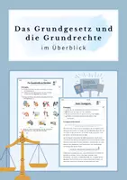 Vorschau - Arbeitsblätter - Das Grundgesetz und die Grundrechte - Deckblatt
