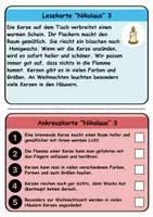 Vorschau - Arbeitsblätter - Wendekarten/Lesekarten: Nikolaus - DaZ/DaF / Deutsch - Seite 3