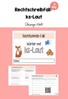 Vorschau - Stationenlernen - Übungs-Heft: ks-Laut (Klasse 3/4) - Deckblatt