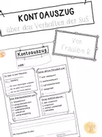Vorschau - Fördermaterial/Inklusion - Kontoauszug über das Verhalten der SuS - Seite 1