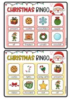 Aperçu - Feuilles d'exercices - Noël ( Christmas Bingo) - Page 2