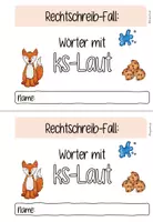 Vorschau - Stationenlernen - Übungs-Heft: ks-Laut (Klasse 3/4) - Seite 1
