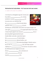 Vorschau - Arbeitsblätter - Rettung von Weihnachten - Laufdiktat und Zeitform Präsenz - Deckblatt
