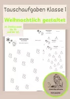 Vorschau - Arbeitsblätter - Tauschaufgaben Klasse 1 - Deckblatt