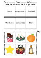 Vorschau - Arbeitsblätter - Bilder an die richtige Stelle kleben: Nikolaus - DaZ/DaF / Deutsch (Wortschatz) - Seite 2