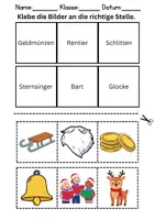 Vorschau - Arbeitsblätter - Bilder an die richtige Stelle kleben: Nikolaus - DaZ/DaF / Deutsch (Wortschatz) - Seite 3