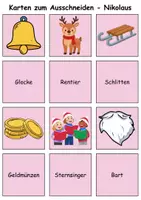 Vorschau - Arbeitsblätter - Bild-Wort-Karten: Nikolaus - DaZ/DaF / Deutsch (Wortschatz) - Seite 3