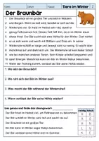 Vorschau - Arbeitsblätter - Lesen & Verstehen - Tiere im Winter (Klasse 1-2) - Seite 3