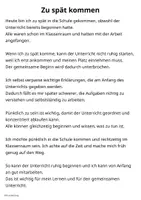 Vorschau - Arbeitsblätter - „Zu spät“ (Abschreibtext) - Seite 2