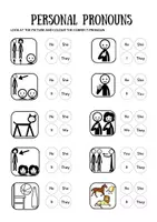 Vista previa - Tarjetas / Manipulativos - PERSONAL PRONOUNS - página 2