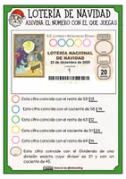 Vista previa - Refuerzo / NEE / Materiales de apoyo - LOTERÍA DE NAVIDAD DIVISIÓN DE 2 CIFRAS - página 1