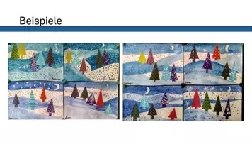 Vorschau - Präsentationen/Tafelbilder - Winterlandschaft - Deckblatt