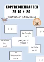 Vorschau - Spiele - Kopfrechenkarten ZR 10 & ZR 20 - Deckblatt