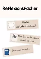 Vorschau - Bildkarten - Reflexionsfächer zum Abschluss einer Unterrichtsstunde - Deckblatt
