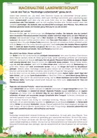 Vorschau - Arbeitsblätter - Nachhaltige Landwirtschaft: Heute handeln für morgen - Seite 1