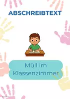 Vorschau - Arbeitsblätter - Müll im Klassenzimmer – Abschreibtext zur Reflexion - Deckblatt