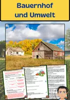 Vorschau - Arbeitsblätter - Bauernhof und Umwelt - Wie Landwirtschaft Lebensräume gestaltet - Deckblatt