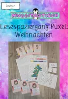 Vorschau - Stundenentwürfe - Lesespaziergang Weihnachten: Puxel differenziert - Deckblatt