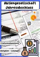 Vorschau - Arbeitsblätter - Aktiengesellschaft Jahresabschluss: Bilanz, GuV, Lagebericht - Deckblatt