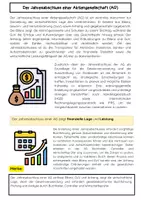 Vorschau - Arbeitsblätter - Aktiengesellschaft Jahresabschluss: Bilanz, GuV, Lagebericht - Seite 1