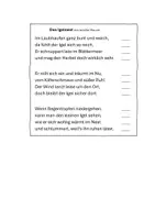 Vorschau - Arbeitsblätter - Herbstgedichte Fördermaterial Klasse 5 - Seite 1
