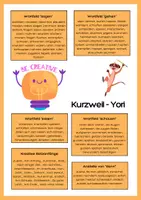 Vorschau - Poster - Kreatives Schreibposter – Wortfelder & Satzanfänge für spannende Texte - Deckblatt
