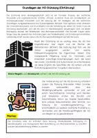 Vorschau - Arbeitsblätter - Aktiengesellschaft Gründung und Verwaltung: Satzung, Vorstand & Rechte - Seite 1