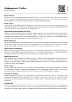 Vorschau - Arbeitsblätter - Diakonie und Caritas - Deckblatt