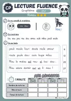 Aperçu - Fiches - Fiches de lecture fluence période 2 CP - Page 3