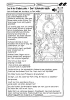 Vorschau - Arbeitsblätter - Lesen Verstehen Malen und Hören - Leseförderung mit Hörverstehen - Luzi in der Zauberschule Teil 1 - Der Schokofrosch - Seite 2